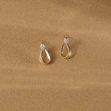 Gilt Diamond Earrings