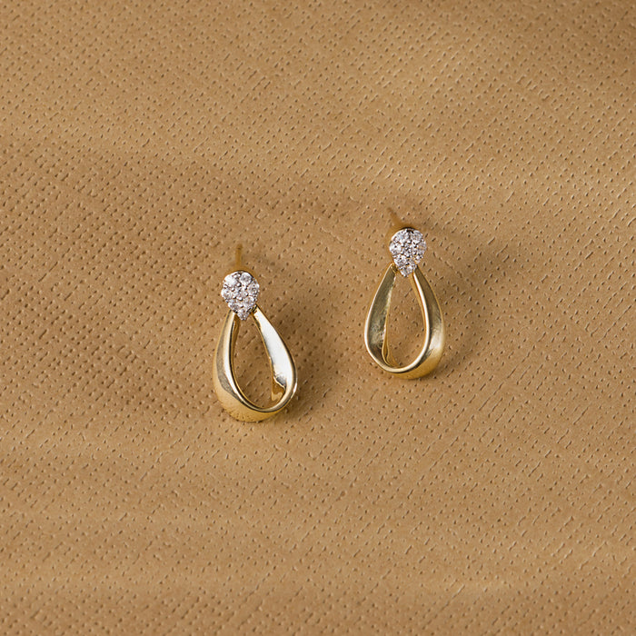 Gilt Diamond Earrings