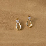 Gilt Diamond Earrings