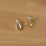 Gilt Diamond Earrings