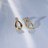 Gilt Diamond Earrings