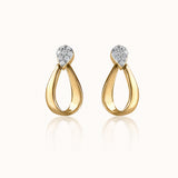 Gilt Diamond Earrings