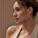 Elegant Dangle Diamond Earrings