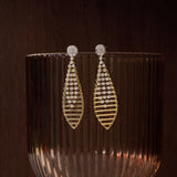 Elegant Dangle Diamond Earrings
