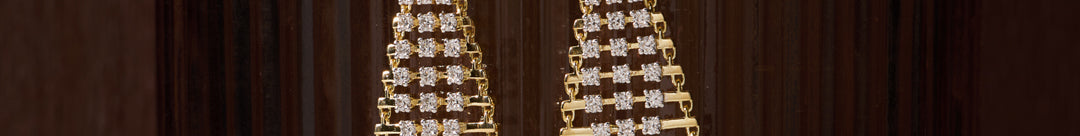 Elegant Dangle Diamond Earrings
