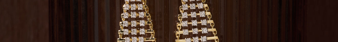 Elegant Dangle Diamond Earrings
