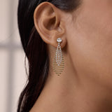 Elegant Dangle Diamond Earrings