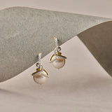 Pearl Twist Drop Earrings
