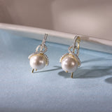 Pearl Twist Drop Earrings