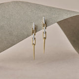 Chic Chain Diamond Drop Earrings