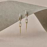 Chic Chain Diamond Drop Earrings