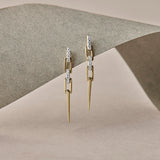 Chic Chain Diamond Drop Earrings