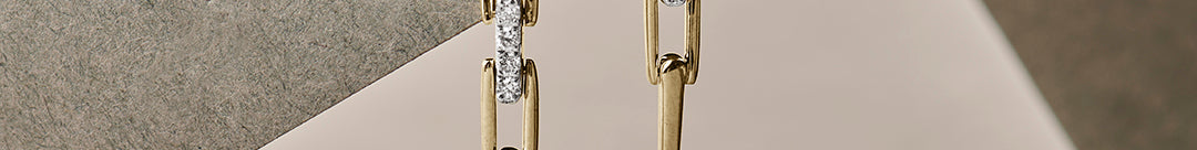 Chic Chain Diamond Drop Earrings