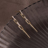Chic Chain Diamond Drop Earrings
