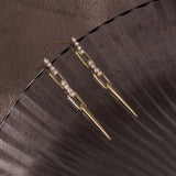 Chic Chain Diamond Drop Earrings