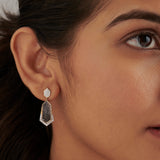 Structured Dew Diamond Earrings