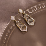 Structured Dew Diamond Earrings