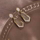 Structured Dew Diamond Earrings