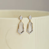 Structured Dew Diamond Earrings