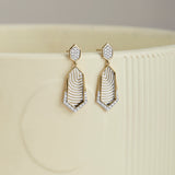Structured Dew Diamond Earrings