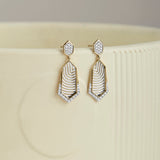 Structured Dew Diamond Earrings