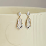 Structured Dew Diamond Earrings