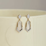 Structured Dew Diamond Earrings