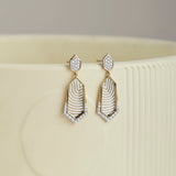 Structured Dew Diamond Earrings