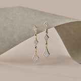 Starlight Diamond Drop Earrings