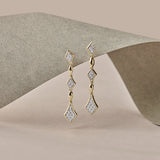 Starlight Diamond Drop Earrings