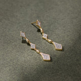 Starlight Diamond Drop Earrings