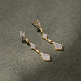 Starlight Diamond Drop Earrings