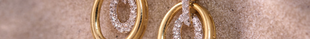Dual Link Diamond Drop Earrings