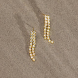 Bubbles Diamond Drop Earrings