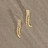 Bubbles Diamond Drop Earrings