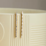 Linear Baguette Diamond Earrings