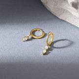 Multi Shape Drop Diamond Hoops