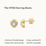 Dome Small Solitaire Earrings
