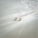 Classic Small Diamond Solitaire Earrings, 14K Solid Gold, 5/8 ct Lab Grown Diamond-5