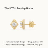 Faceted Solitaire Studs