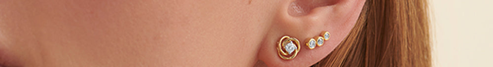 Trio Diamond Climber Earrings