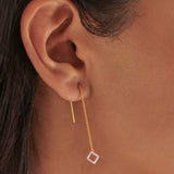 Square Threader Earrings