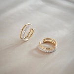 Duet Ear Cuffs, 10K Solid Gold, 1/4 ct Lab Grown Diamond-4