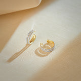 Classic Ear Cuffs, 10K Solid Gold, 1/2 ct Lab Grown Diamond-1