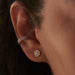 Classic Ear Cuffs, 10K Solid Gold, 1/2 ct Lab Grown Diamond-2