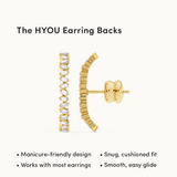 Diamond Arc Suspender Earrings
