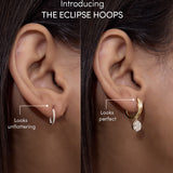 Dancing Diamond Cluster Hoop Earrings