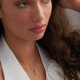 Infinity Diamond Necklace, 14K Gold Vermeil, 1/5 ct Lab Grown Diamond-2