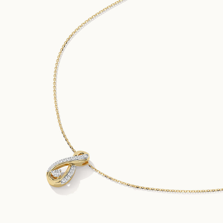 Infinity Diamond Necklace, 14K Solid Gold, 1/5 ct Lab Grown Diamond-7