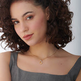 Vertical Infinity Diamond Necklace, 14K Gold Vermeil, 1/8 ct Lab Grown Diamond-5